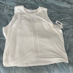 Old Navy Active White Go-Dry Tank Top